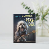 Carte de guitariste Punk Rock (Debout devant)