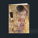 Carte ~ de Gustav Klimt le baiser<br><div class="desc">Klimt 1862-1918,  Gustav,  bei Wien,  Autriche de Baumgarten</div>
