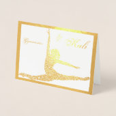 Carte de gymnastique personnalisée en feuille pour (Devant)