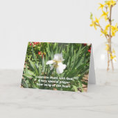 Carte de Haiku de chanson de coeur (Fleur jaune)