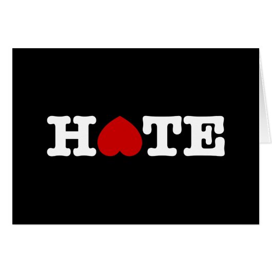 CARTE DE HAINE (Devant horizontal)