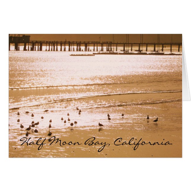Carte de Half Moon Bay (Devant horizontal)