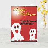 Carte de Halloween (Fleur jaune)