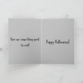 Carte de Halloween avec comptine de 'Trick or Trea (Intérieur)