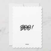 Carte de Halloween avec des fantômes et des chauve (Dos)