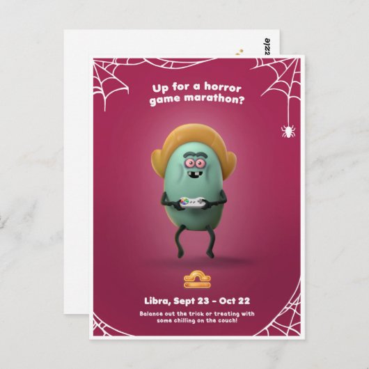 Carte de Halloween - Balance (Devant / Derrière)