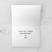 CARTE DE HALLOWEEN "BOO" À "VOUS" (Intérieur)