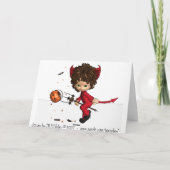 Carte de Halloween de diable de Lil (Dos)