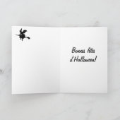 Carte de Halloween de sorcière de Paris (Intérieur)