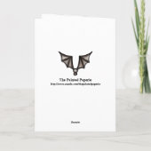 Carte de Halloween de sorcière d'ours de nounours (Dos)