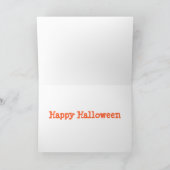 Carte de Halloween de teckel (Intérieur)
