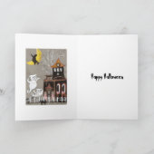 CARTE de Halloween hantée par fantômes de Chambre (Intérieur)