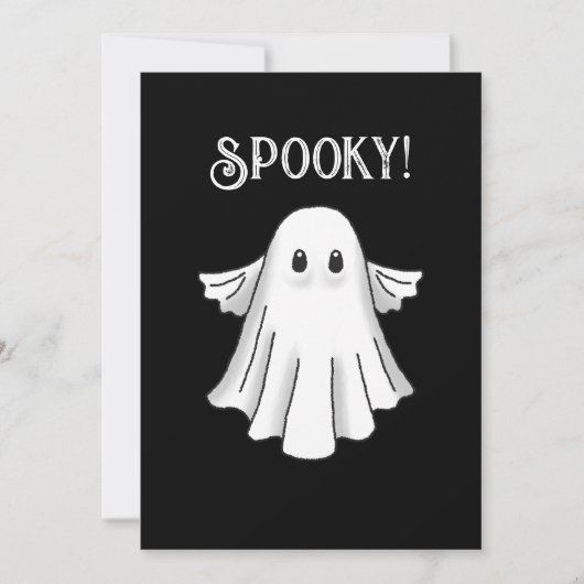 Carte de Halloween Joyeuse et Effrayante (Devant)