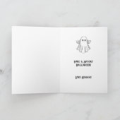 Carte de Halloween Joyeuse et Effrayante (Intérieur)
