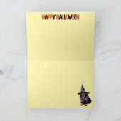 Carte de Halloween pour teckel (Intérieur)