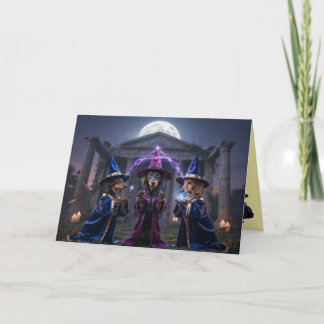 Carte de Halloween pour teckel