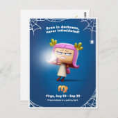 Carte de Halloween pour Vierge (Devant / Derrière)