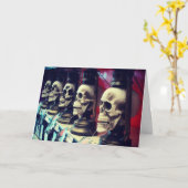 Carte de Halloween "Skullanterns" (Fleur jaune)