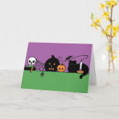 Carte De Halloween toujours la vie (Fleur jaune)