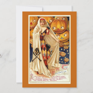 Carte de Halloween vintage éditable avec humour