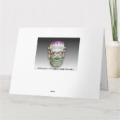 Carte de Halloween XL de masque de papier de (Dos)