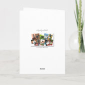 Carte de hamster de chat de neige d'hiver par (Dos)