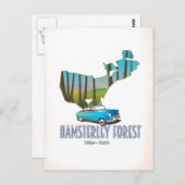 Carte de Hamsterley Forest Durham Angleterre (Devant / Derrière)