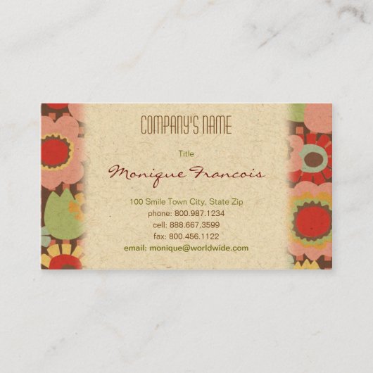 Carte de Hana Bisiness (Devant)