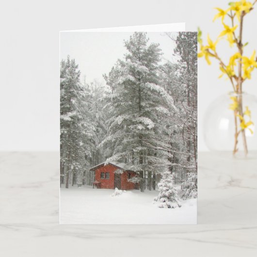 Carte de hangar d'hiver (Fleur jaune)