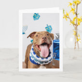 Carte de Hanoukka (Fleur jaune)