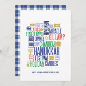 Carte de Hanukkah (Devant / Derrière)