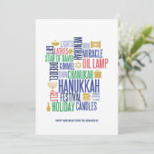 Carte de Hanukkah (Debout devant)