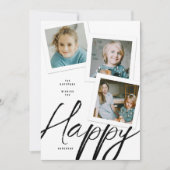 CARTE DE HANUKKAH À TROIS PHOTOS (Devant)
