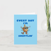 Carte de Hanukkah 'Every Day I'm Shufflin'