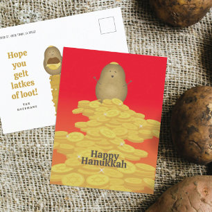 Carte de Hanukkah Latkes et Gelt