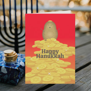 Carte de Hanukkah Latkes et Gelt