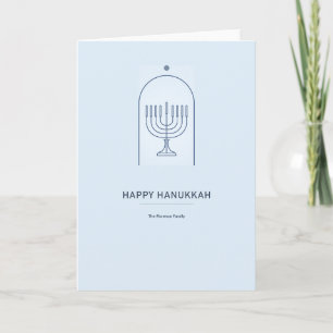 Carte de Hanukkah Moderne avec Menorah en Ligne