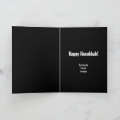Carte de Hanukkah Paix, Amour, Lumière (Intérieur)