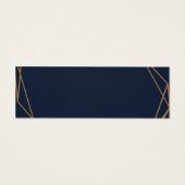 Carte de hashtag mariage floral et marine (Dos)