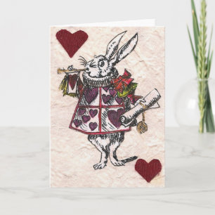 carte de héraut du lapin blanc