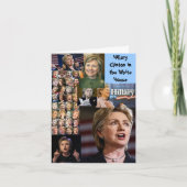 carte de hillary Clinton (Devant)