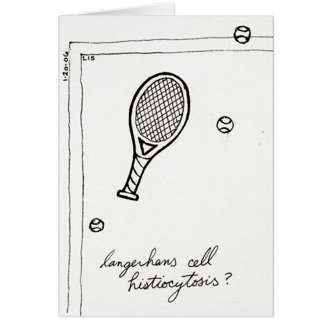 Carte de histiocytose de cellules de Langerhans (Devant)