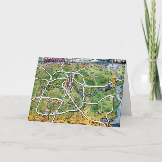 Carte de Houston le Texas (Devant)