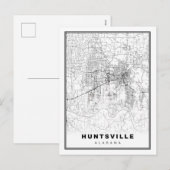 Carte de Huntsville (Devant / Derrière)