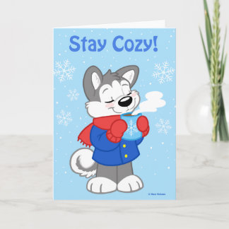 Carte de husky mignon
