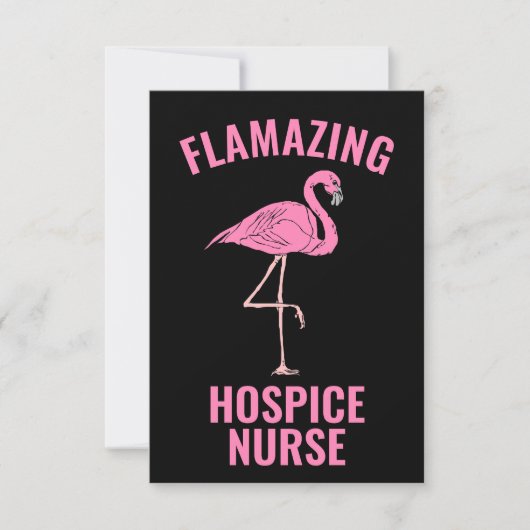 Carte de infirmière d'hospice Flamazing (Devant)