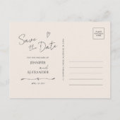 Carte de invitation moderne horizontale pour sauve (Dos)