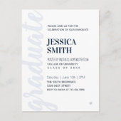 Carte de invitation moderne simple pour fête de fi (Devant)