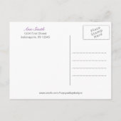 Carte de invitation pour dîner de répétition Purpl (Dos)