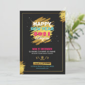 Carte de invitation pour la soirée du Nouvel An (Debout devant)